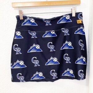 LOUDMOUTH Ladies Black Colorado Rockies Skorts SZ: Small (2)